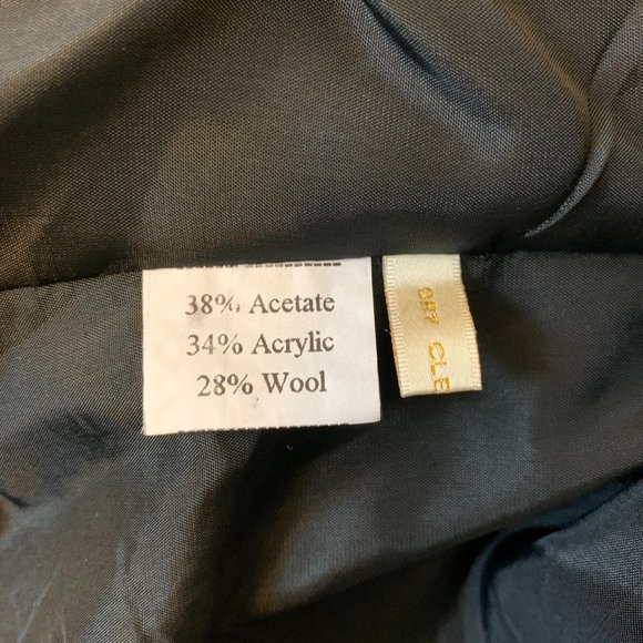 Black Blazer with Stitched Pattern Design (Size EU 40) - Picture 5 of 5